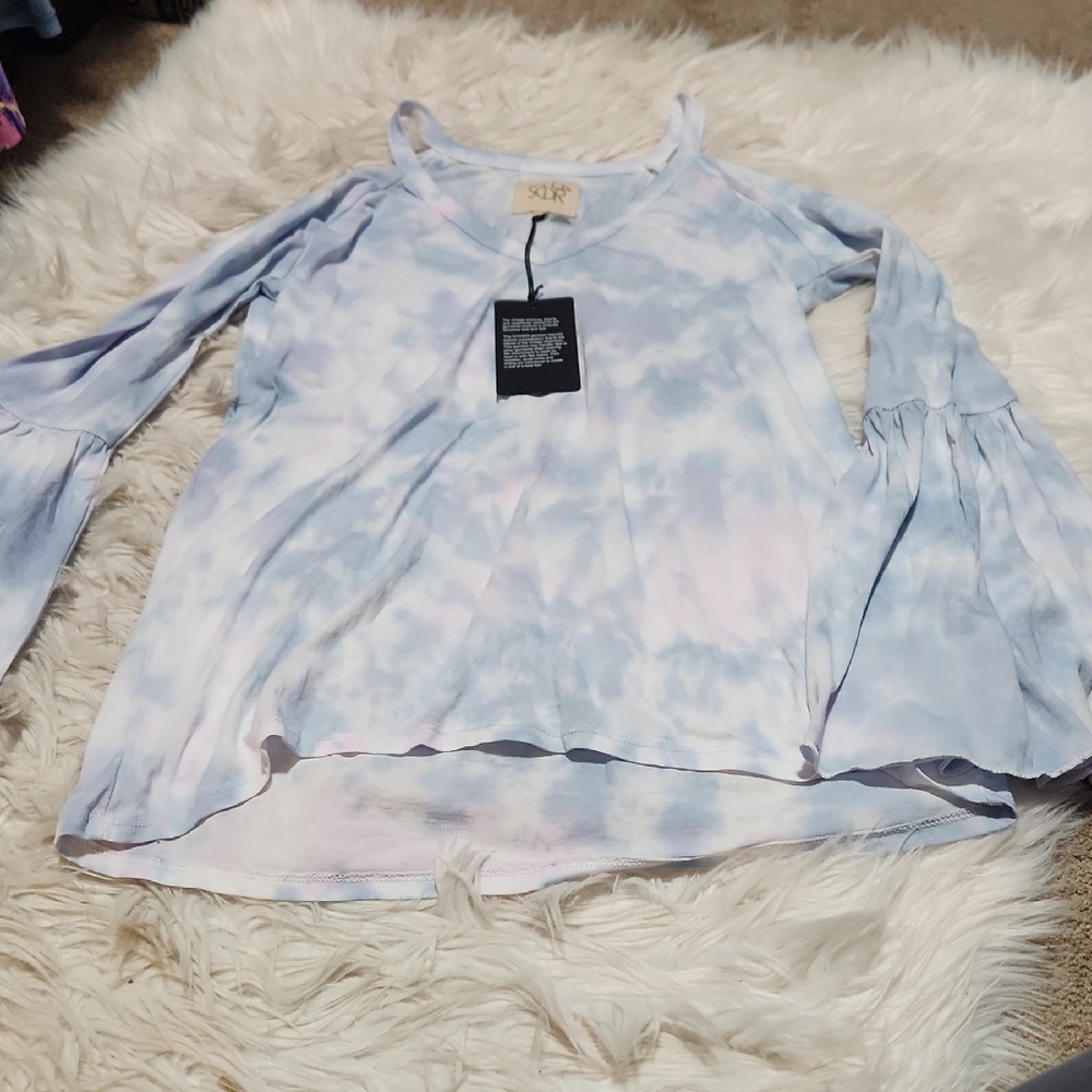 NWT Chaser Tie Dye Could Shoulder Top- Medium
